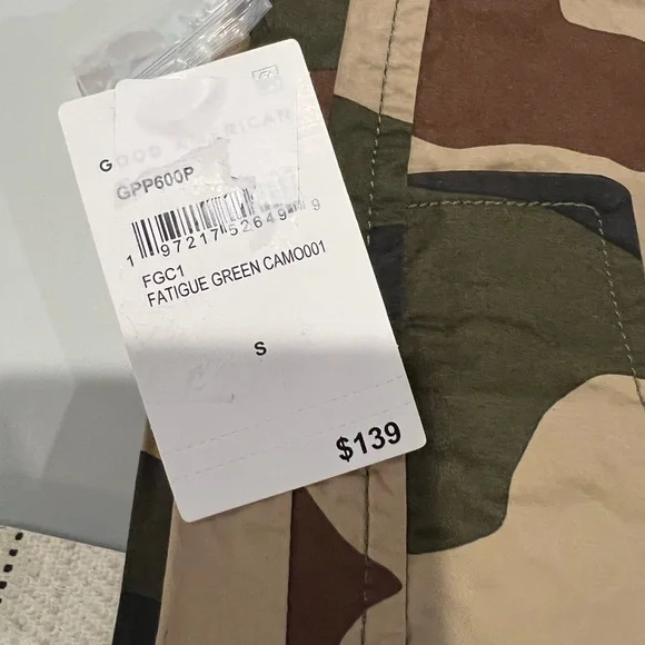 Good American Camo Parachute Pants, SMALL NWT - Picture 5 of 5